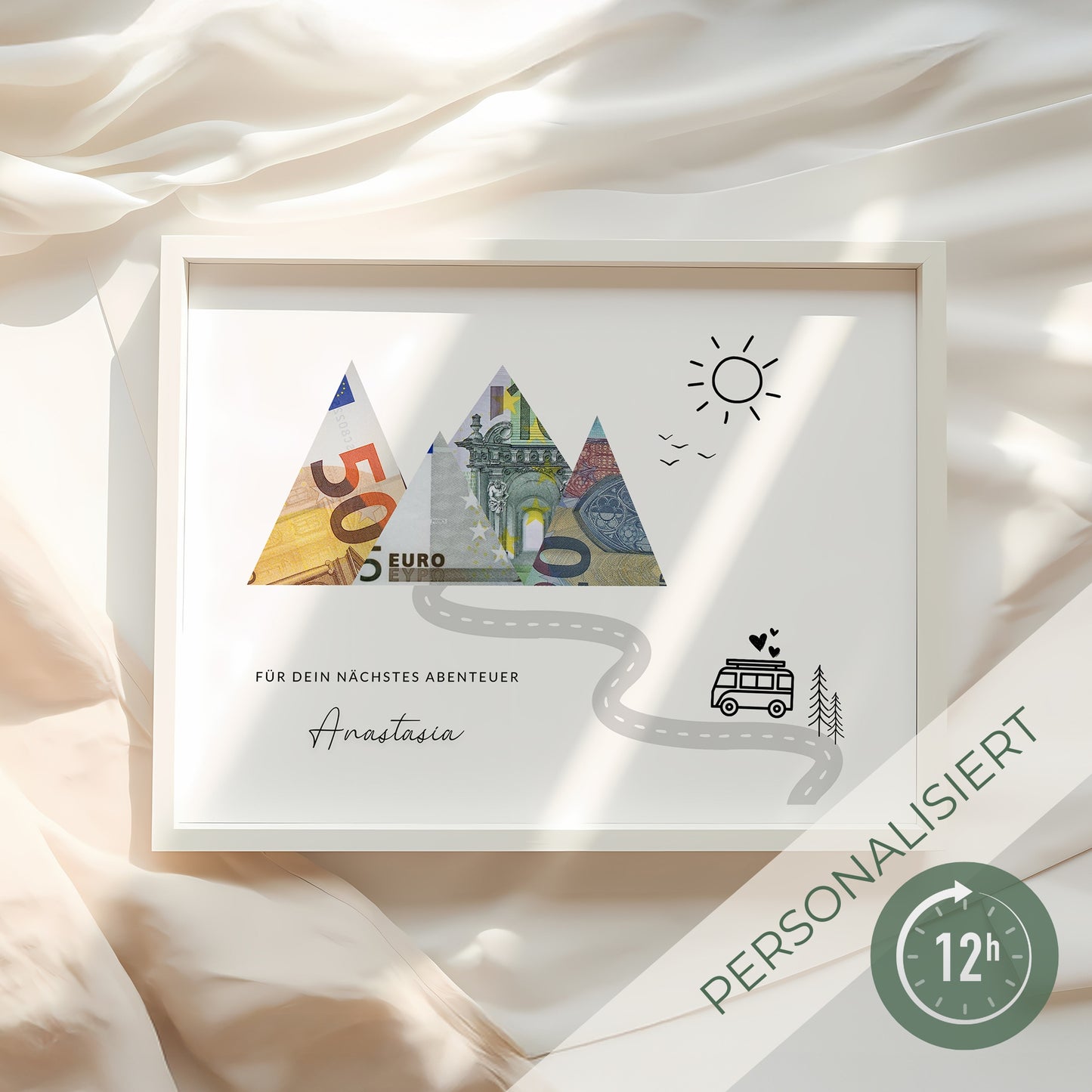 Geldgeschenk · Reise & Abenteuer · Für dein/euer nächstes Abenteuer (mit Namen)