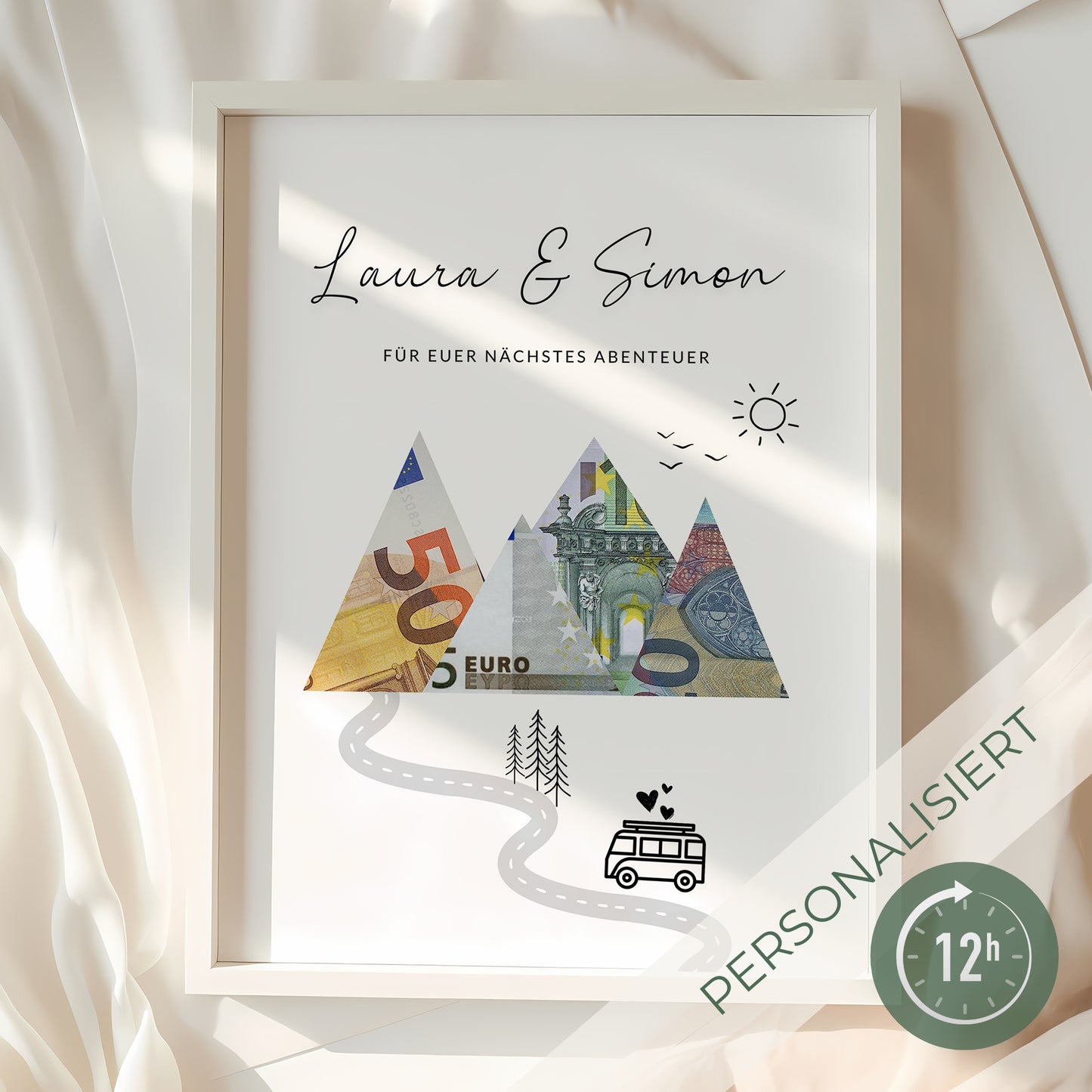 Geldgeschenk · Reise & Abenteuer · Für dein/euer nächstes Abenteuer (mit Namen)