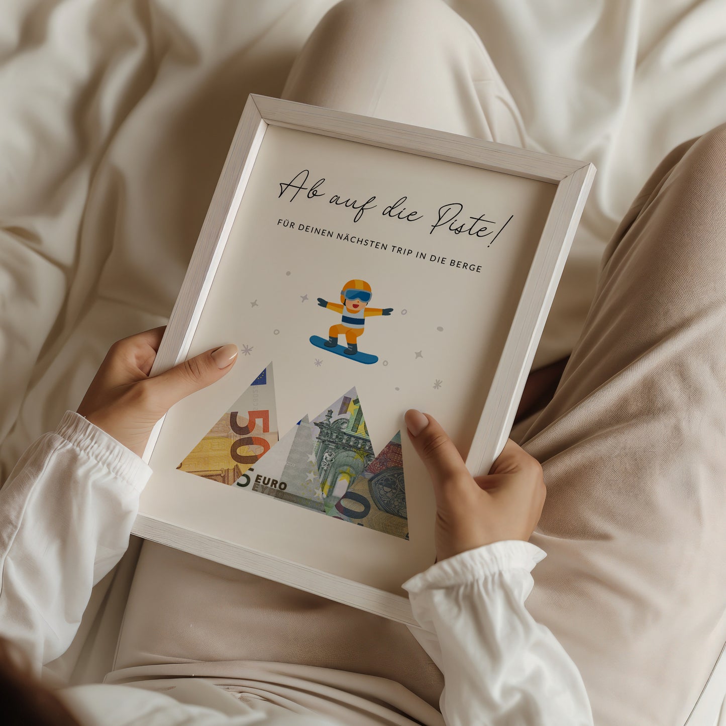 Geldgeschenk · Winter & Weihnachten · Snowboard · Ab auf die Piste