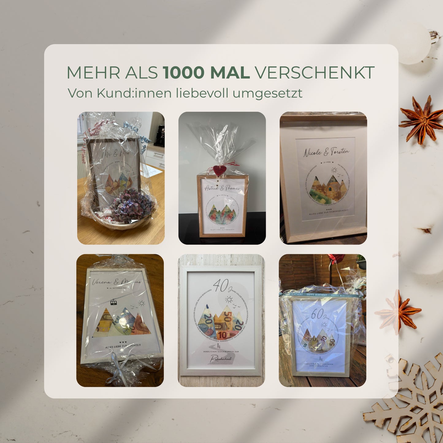 Geldgeschenk · Winter & Weihnachten · Snowboard · Ab auf die Piste