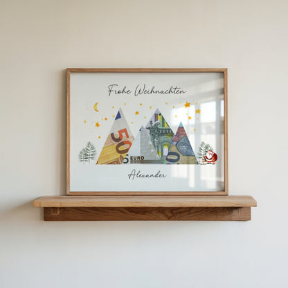 Money gift · Christmas · Merry Christmas stars