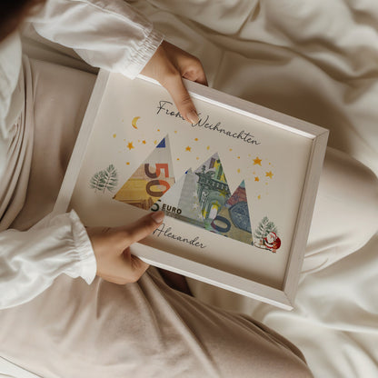Money gift · Christmas · Merry Christmas stars