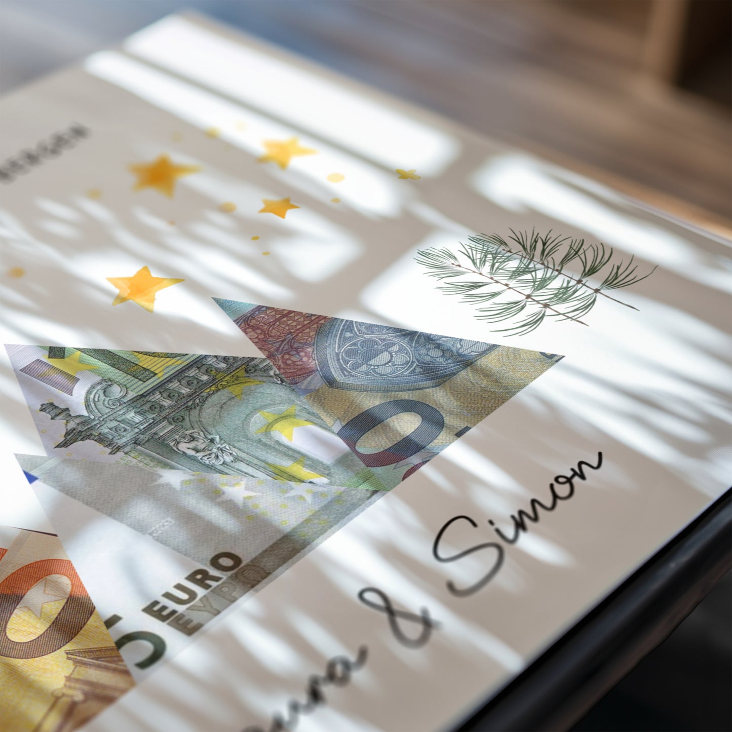 Geldgeschenk · Winter & Weihnachten · Abenteuer in den Bergen (mit Namen)