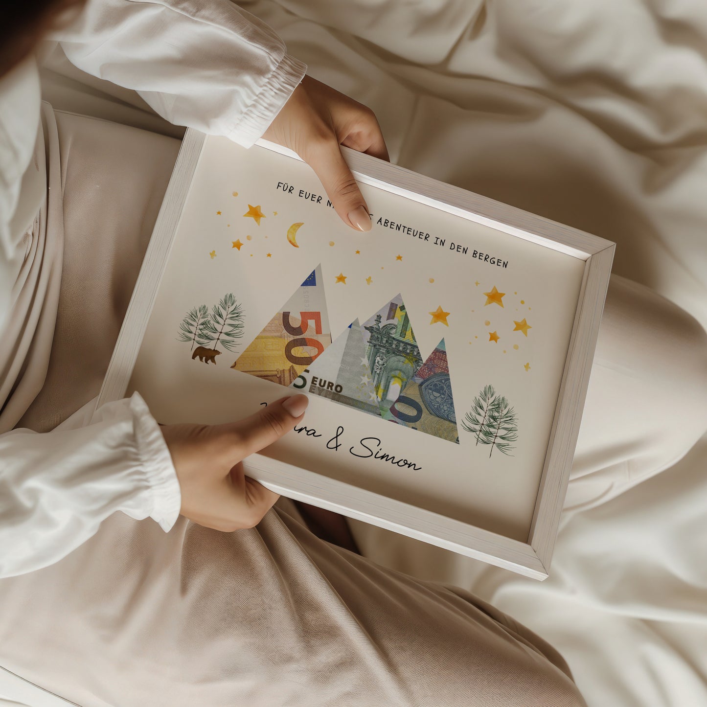 Geldgeschenk · Winter & Weihnachten · Abenteuer in den Bergen (mit Namen)