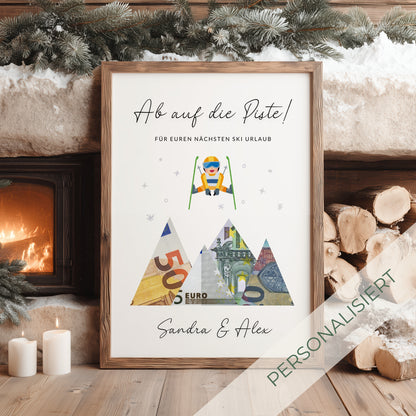 Money Gift · Winter & Christmas · Ski · Let's hit the slopes