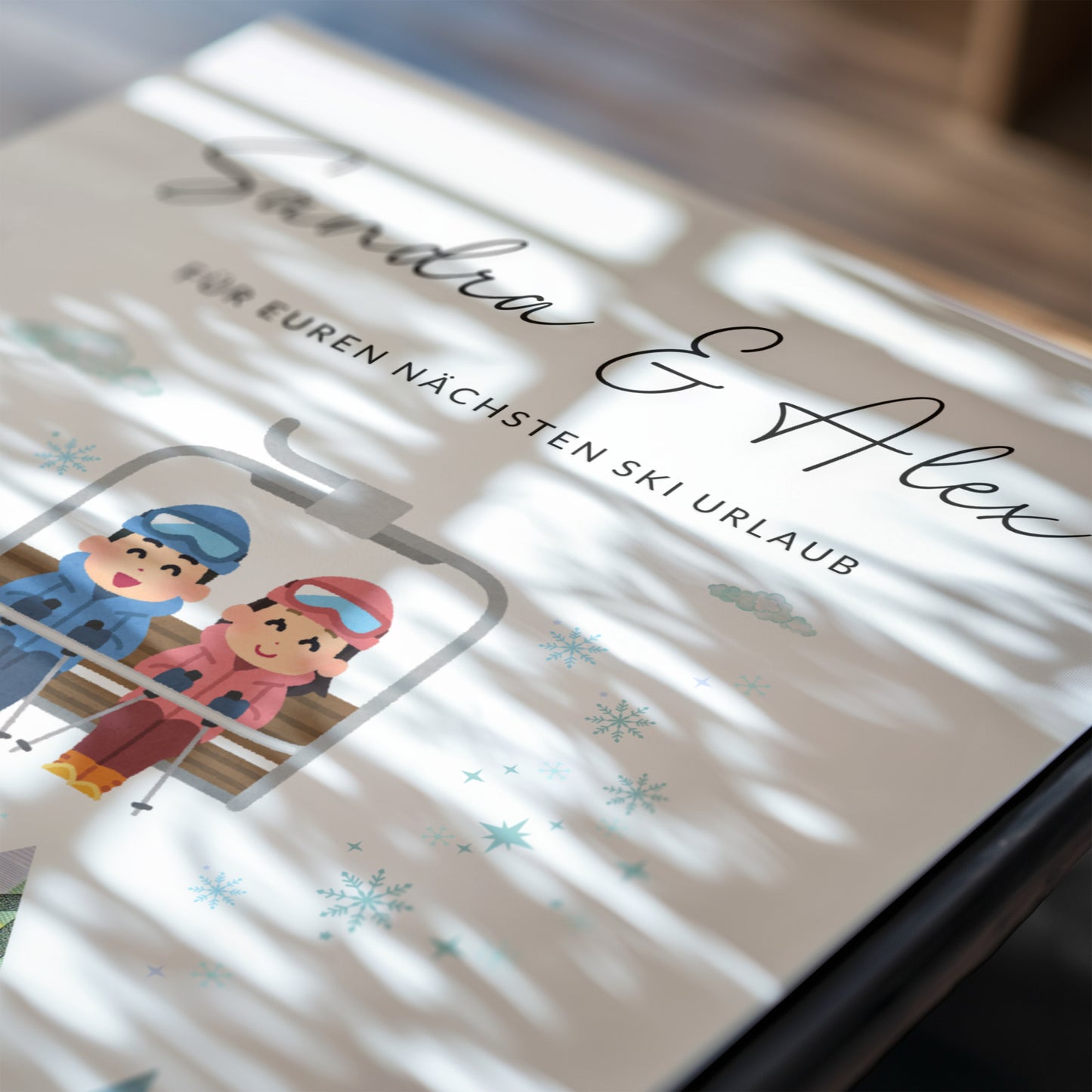 Geldgeschenk · Winter & Weihnachten · Für euren nächsten Ski Urlaub (mit Namen)