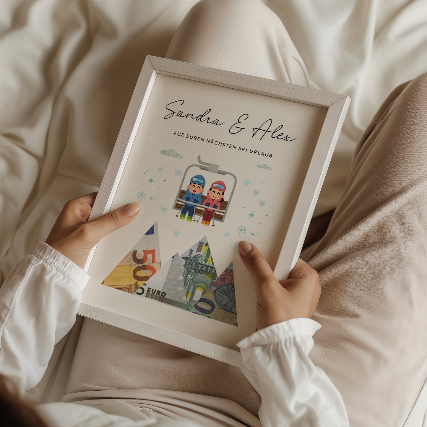 Geldgeschenk · Winter & Weihnachten · Für euren nächsten Ski Urlaub (mit Namen)