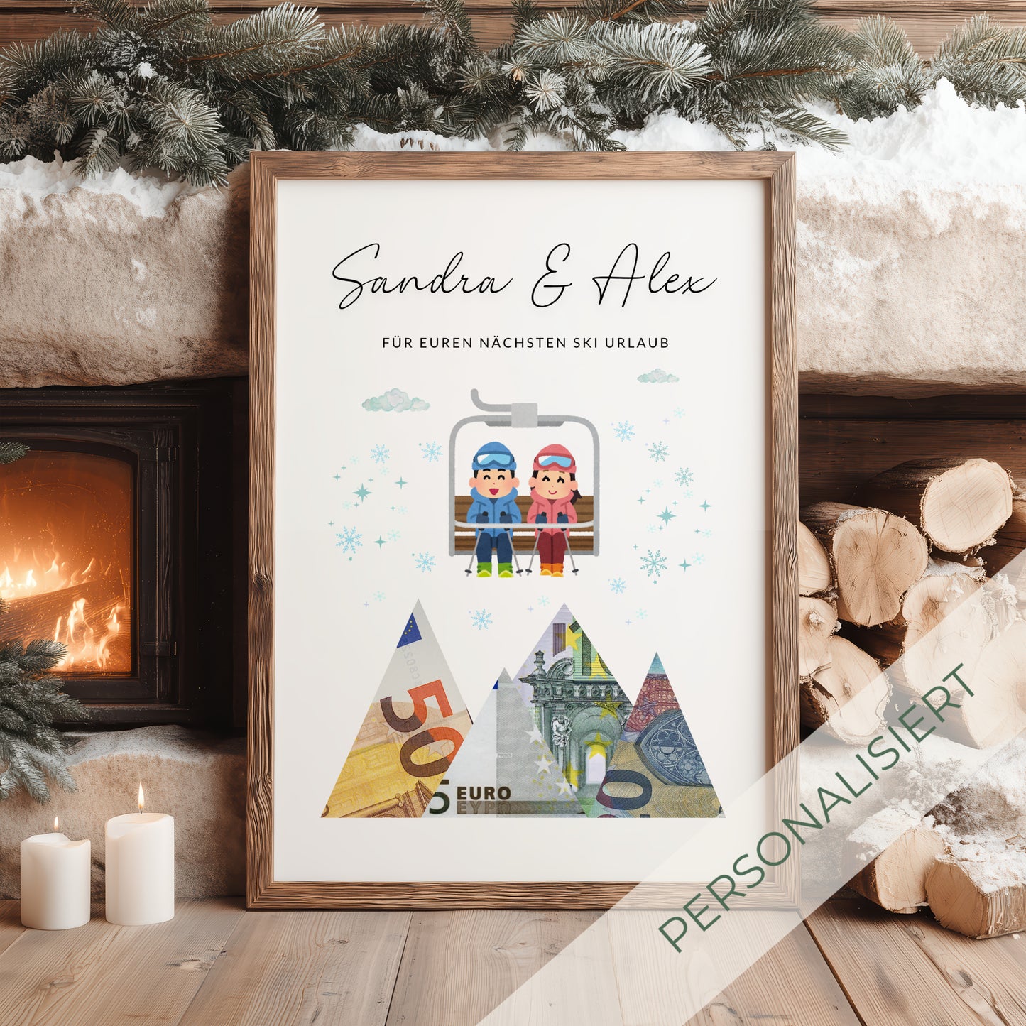 Geldgeschenk · Winter & Weihnachten · Für euren nächsten Ski Urlaub