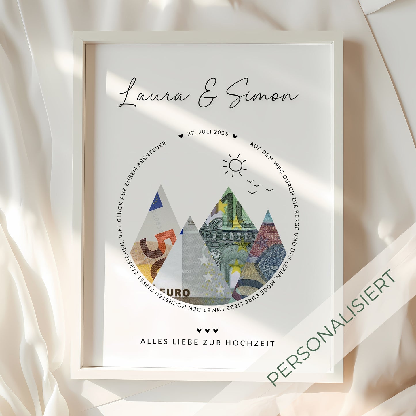 Geldgeschenk · Hochzeit · Auf dem Weg durchs Leben & die Berge
