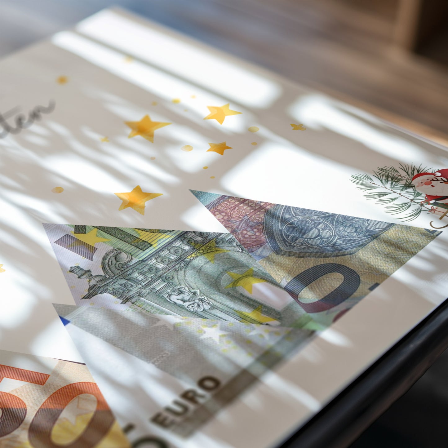Geldgeschenk · Weihnachten · Frohe Weihnachten Sterne