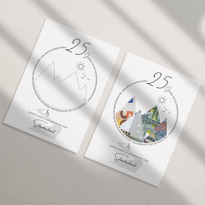 Monetary gift · Wedding anniversary · 25 years silver wedding anniversary