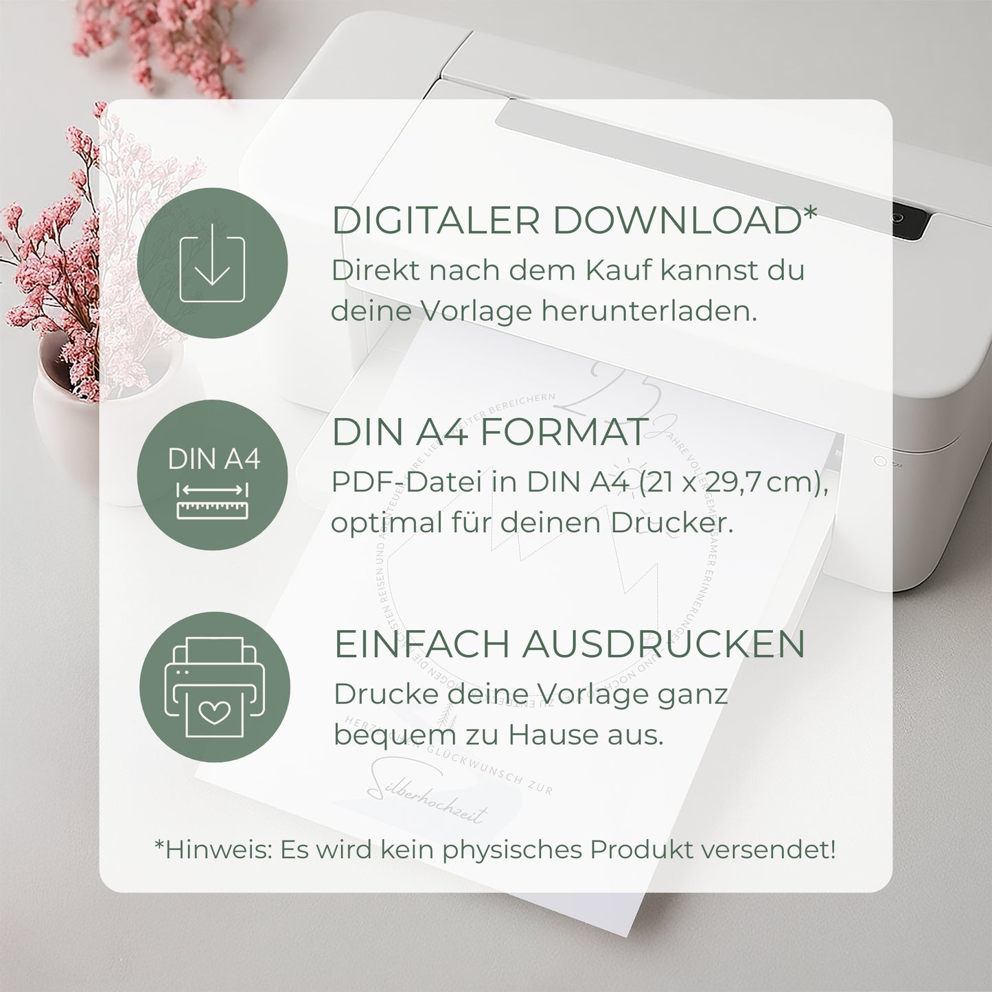 Geldgeschenk · Hochzeitsjubiläum · 25 Jahre Silberhochzeit